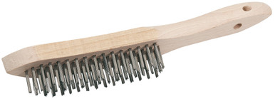 Draper - Stainless Steel 4 Row Wire Scratch Brush 310mm