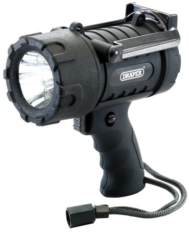 Draper - 5W CREE LED Waterproof Torch 3 x AA Batteries Required
