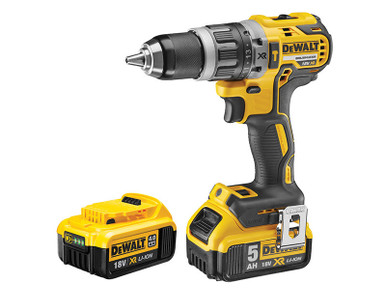 DeWALT DCD796PM XR Brushless Hammer Drill 18V 1 x 4.0Ah & 1 x 5.0Ah Li-ion