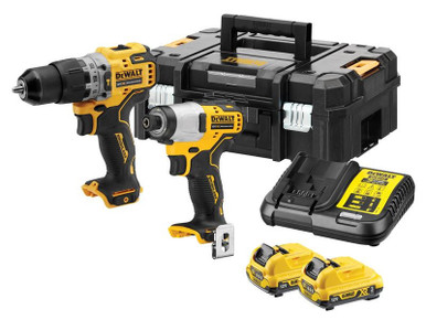 DeWALT DCK2111L2T XR Brushless Sub-Compact Twin Pack 12V 2 x 3.0Ah Li-ion