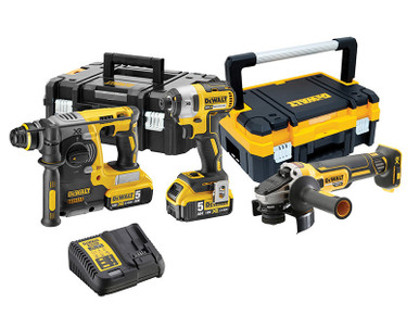 DeWALT DCK305P2T XR Brushless Triple Kit 18V 2 x 5.0Ah Li-ion