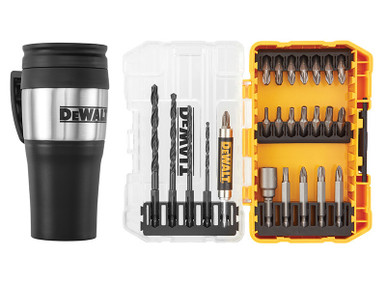DeWALT DT70706 Drill Drive Set, 25 Piece + Mug Display of 4