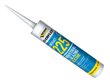 Everbuild Everflex 225 Industrial & Glazing Silicone Translucent 295ml