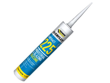Everbuild Everflex 225 Industrial & Glazing Silicone White 295ml