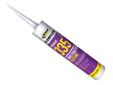 Everbuild Everflex 335 Construction Silicone White 295ml