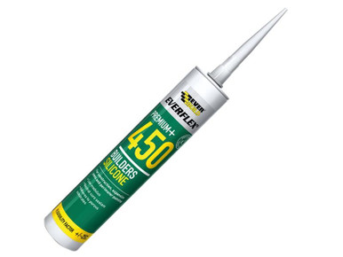 Everbuild Everflex 450 Builders Silicone Sealant Black 300ml