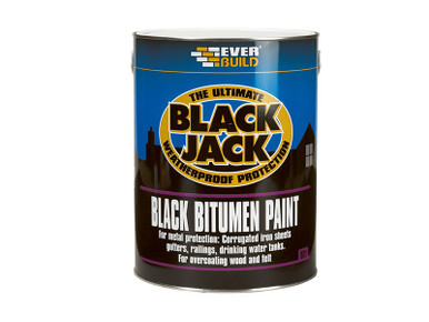 Everbuild Black Jack 901 Black Bitumen Paint 1 litre