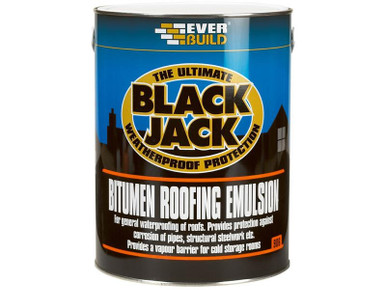 Everbuild Black Jack 906 Bitumen Roofing Emulsion 5 litre