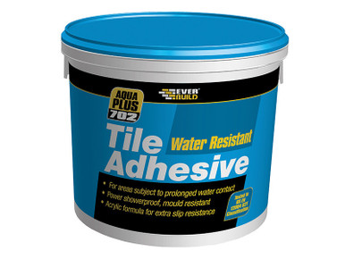 Everbuild 702 Water Resistant Tile Adhesive 7.5kg/5 litre