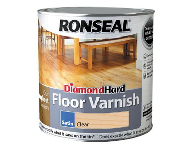 Ronseal Diamond Hard Floor Varnish Satin 2.5 litre