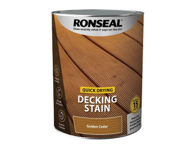 Ronseal Quick Drying Decking Stain Golden Cedar 2.5 litre