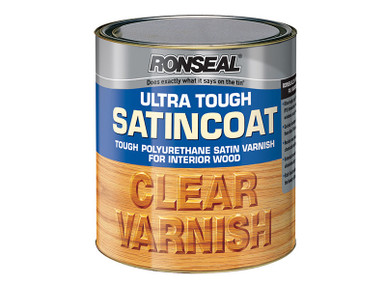 Ronseal Ultra Tough Internal Clear Satincoat Varnish 750ml