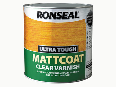 Ronseal Ultra Tough Mattcoat Internal Clear Varnish 2.5 litre