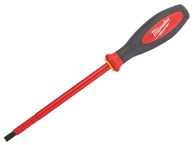 Milwaukee Hand Tools VDE Slotted Screwdriver 6.5 x 150mm