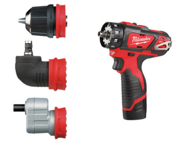 Milwaukee Power Tools M12 BDDX KIT-202C Removable Chuck Drill Driver 12V 2 x 2.0Ah Li-ion