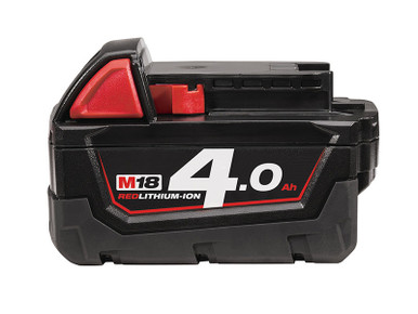 Milwaukee Power Tools M18 B4 REDLITHIUM-ION Slide Battery Pack 18V 4.0Ah Li-ion