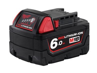 Milwaukee Power Tools M18 B6 REDLITHIUM-ION Slide Battery Pack 18V 6.0Ah Li-ion