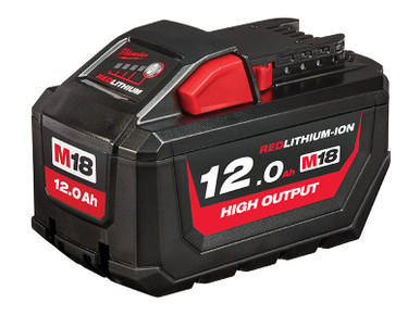Milwaukee Power Tools M18 HB12 HIGH OUTPUT Slide Battery Pack 18V 12.0Ah Li-ion