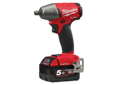 Milwaukee Power Tools M18 ONEIWF12-502X Fuel ONE-KEY 1/2in FR Impact Wrench 18V 2 x 5.0Ah Li-ion