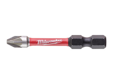 Milwaukee Power Tools SHOCKWAVE Impact Duty Bits PZ2 x 50mm (Pack 10)