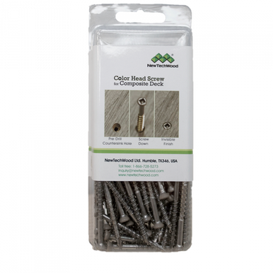 NewTechWood UltraShield Screws Ebony - Packs of 100