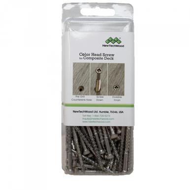 NewTechWood UltraShield Screws Walnut - Packs of 100
