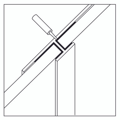 Showerwall Compact 3mm x 2450mm Continuous Run Trim