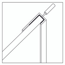 Showerwall Compact 3mm x 2450mm End Cap Trim