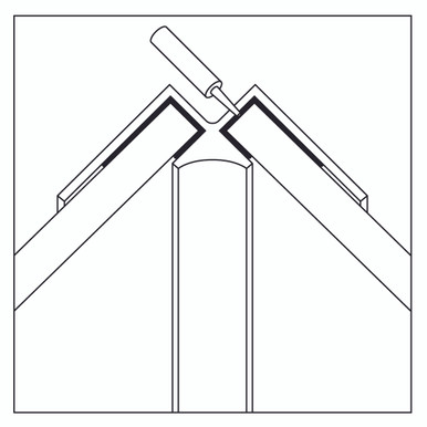 Showerwall Compact 3mm x 2450mm Internal Corner Trim