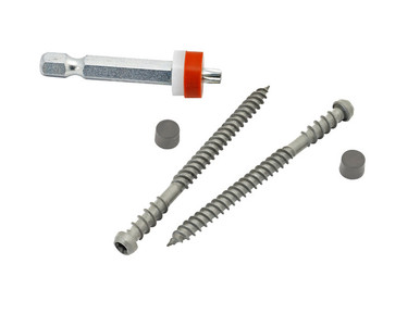 Cladco WPC Hidden Deck Fasteners, Plugs and Screws (with T20 Torx drill bit)