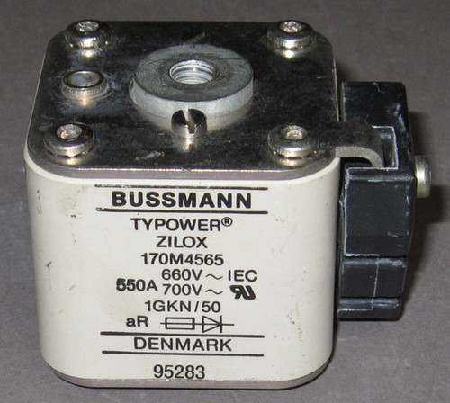 170M4565 - 550A 660/700VAC Fuse (Bussmann) - Used