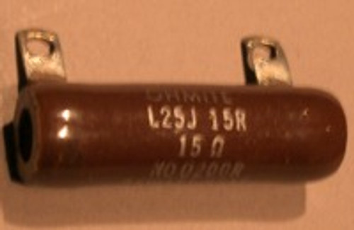 Power Resistor, 15 Ohm, 25 Watt, +/- 5%