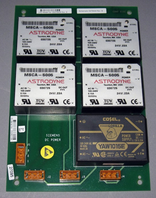 05479428 Rev E - DC Power Circuit board (Siemens) - Used