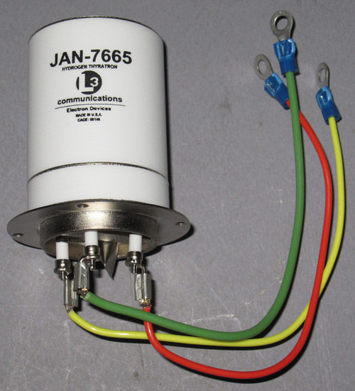 JAN-7665 / L-4676 - 16kVp 350Ap (0.5A avg) Hydrogen Thyratron (L3