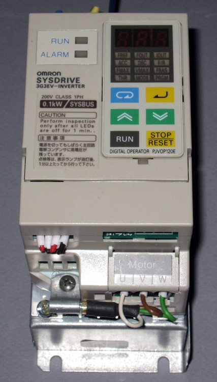超小形低騒音簡易インバータ 3G3EV-A2001