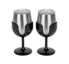 Life is Better at the Campsite Wine Tumblers, 2-Pack (Black)