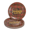 Life is Better at the Campsite Paper Plates, Large, Red Plaid