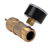 Camco Brass RV Water Pressure Regulator with Gauge