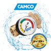 Camco Brass RV Water Pressure Regulator with Gauge