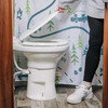 Camco Premium Ceramic RV Toilet with Ergonomic Design - White