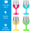 Life is Better at the Campsite Wine Tumbler Set, 4-Pack (Green/Yellow/Blue/Pink)