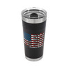 Life is Better at The Campsite 20 oz. Stainless Steel Tumbler, RV U.S. Flag on Charcoal