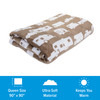 Life is Better at the Campsite Fleece Blanket, Greige, Queen