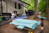 Life is Better at the Campsite Pop-Up Utility Container - Green Grid