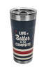 Life is Better at the Campsite Wrapped Tumbler, Dark Blue, 20 oz.