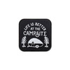 Life is Better at the Campsite Hitch Receiver Cover, Sketch, Black/Silver