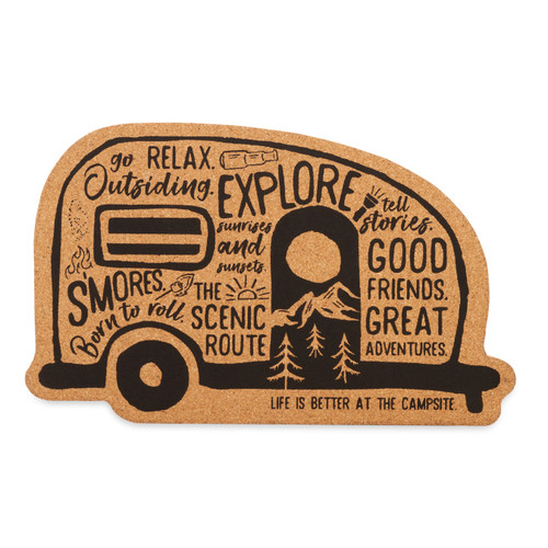 Life is Better at the CampsiteCork Trivet, Graffiti