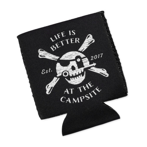Life is Better at the Campsite Can Holder, Jolly Roger