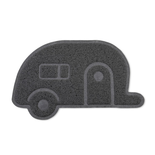 Life is Better at the Campsite Retro Travel Trailer Scrub Rug