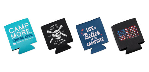 Life is Better at The Campsite Koozie Can Holder Set - 4 Pack